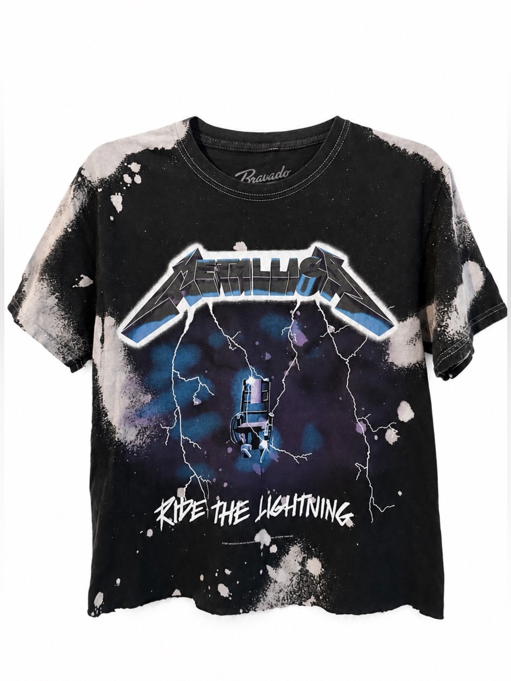 Vintage Distressed Metallica 100% Cotton Tee T-Shirt Women’s Small